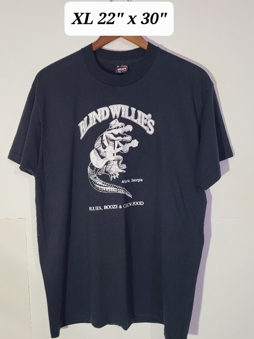 Vtg 90s Blind Willies "It Ain't Easy Bein Sleazy" Black XL Single Stitch T-Shirt